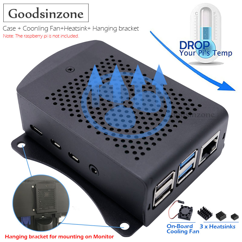 Argon One V3 M.2 Nvme Case - Caixa de alumínio Raspberry Pi 4