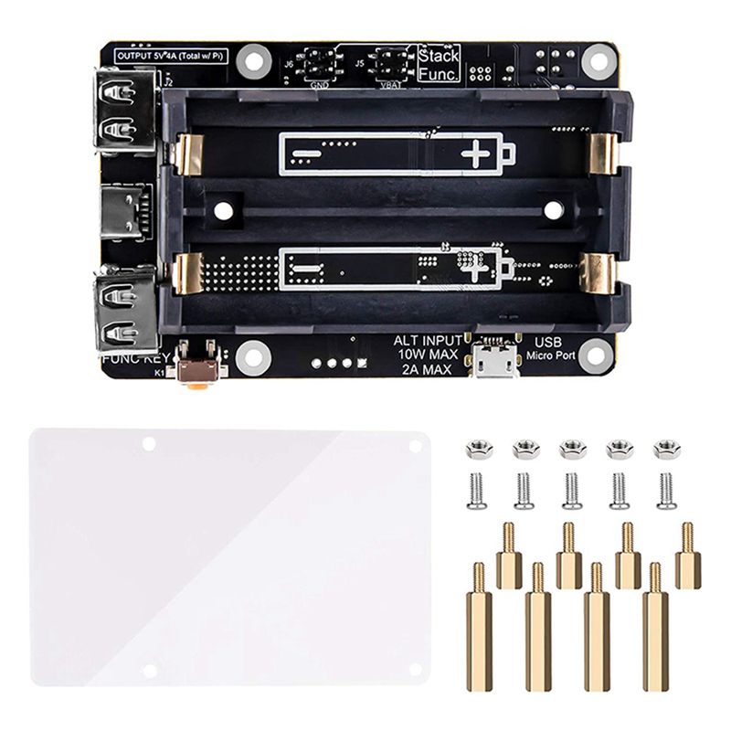 Raspberry Pi Uninterrupted Power Supply Ups 18650 - Fonte de Alimentação UPS 2X para