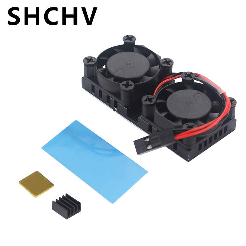 Raspberry Pi Water Cooling Kit - Raspberry pi 4 ventilador duplo com