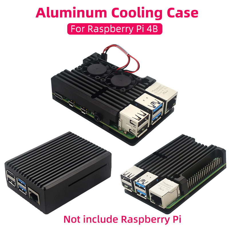 Raspberry Pi Water Cooling Kit - Caixa de alumínio para raspberry pi
