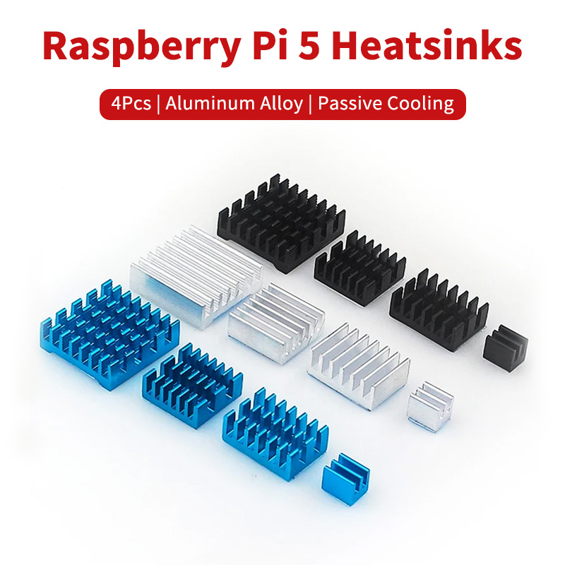 Raspberry Pi Water Cooling Kit - 4 pçs raspberry pi 5 dissipadores