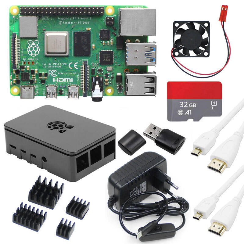 Raspberry Pi 4 8Gb Ram Kit - Kit Básico Raspberry Pi 4B 8GB