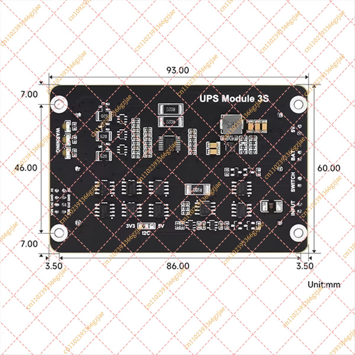 Raspberry Pi Uninterrupted Power Supply Ups 18650 - FY Persevering - HAT UPS para