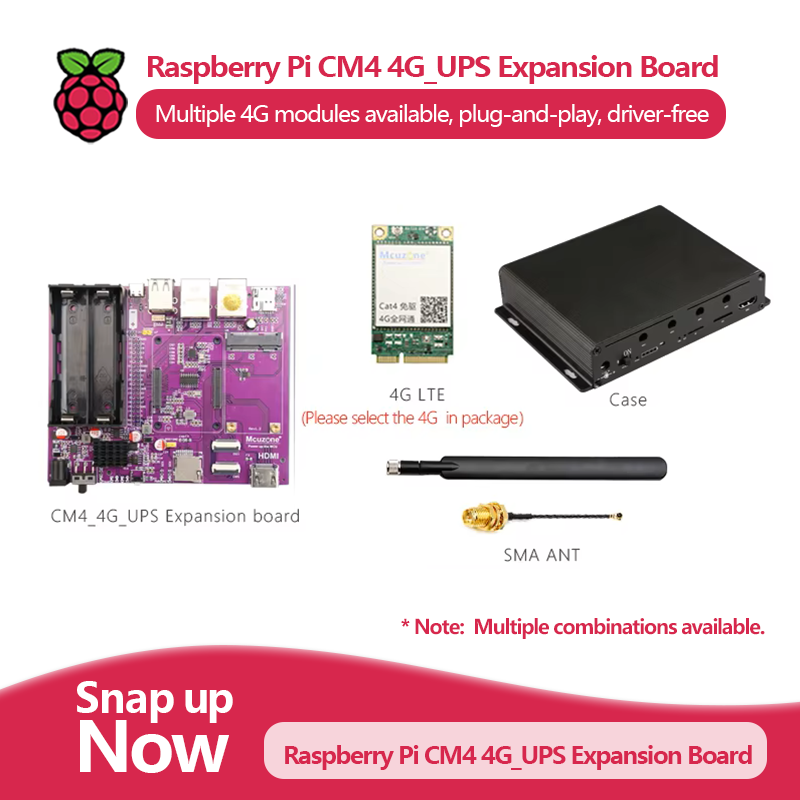 Raspberry Pi Uninterrupted Power Supply Ups 18650 - Placa de expansão de fonte de