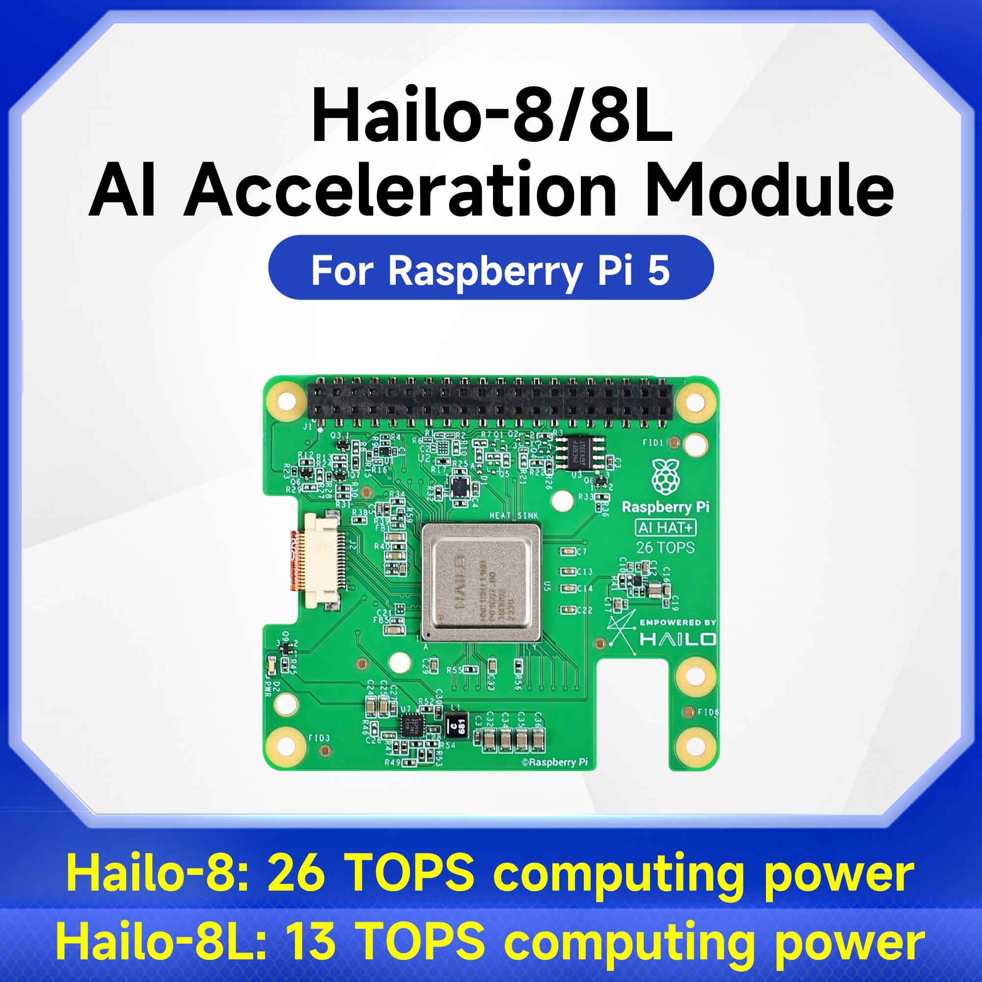 Hailo 8/8l módulo de aceleraçã - Raspberry Pi Ai Kit Hailo-8L avaliação e preço