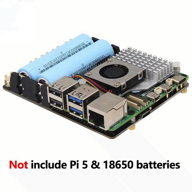 Placa UPS Raspberry Pi 5 18650 - Raspberry Pi Uninterrupted Power Supply Ups 18650 avaliação e preço
