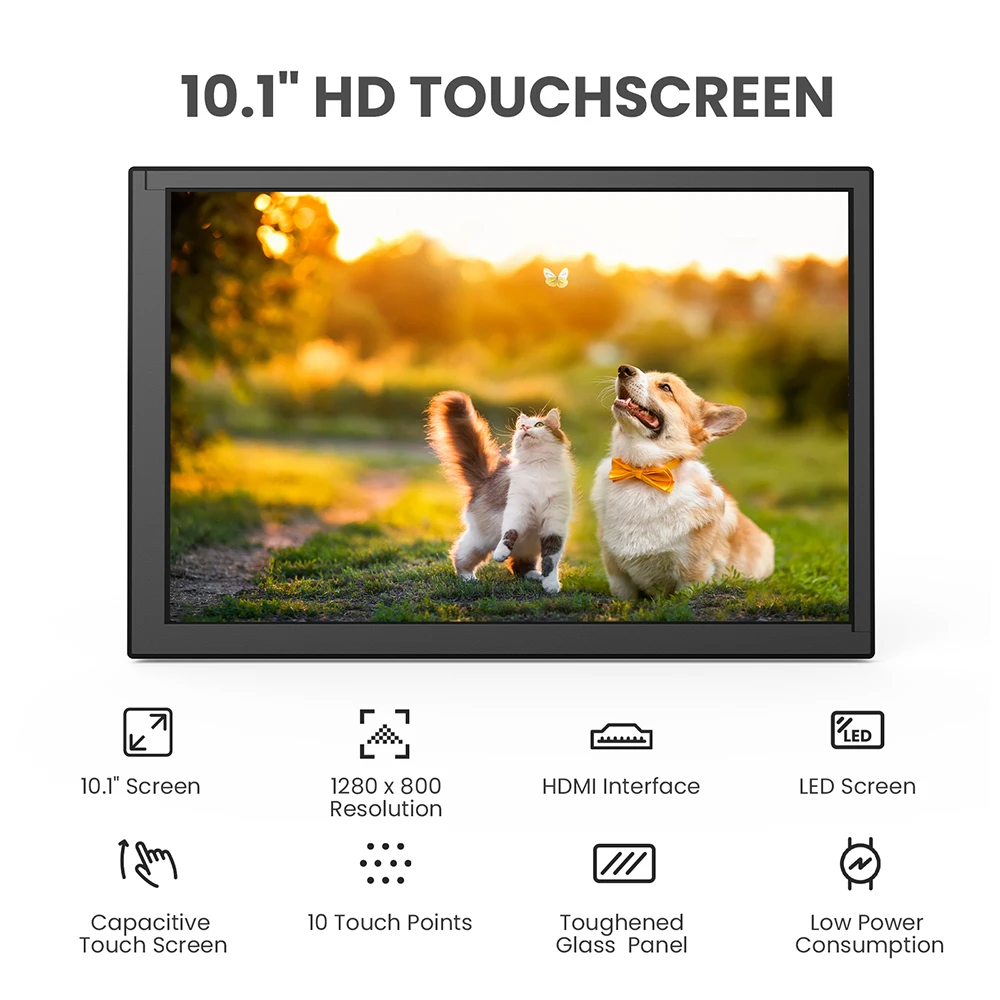 Tela sensível ao toque capacit - Raspberry Pi 10.1 Inch Capacitive Touch Screen Ips avaliação e preço