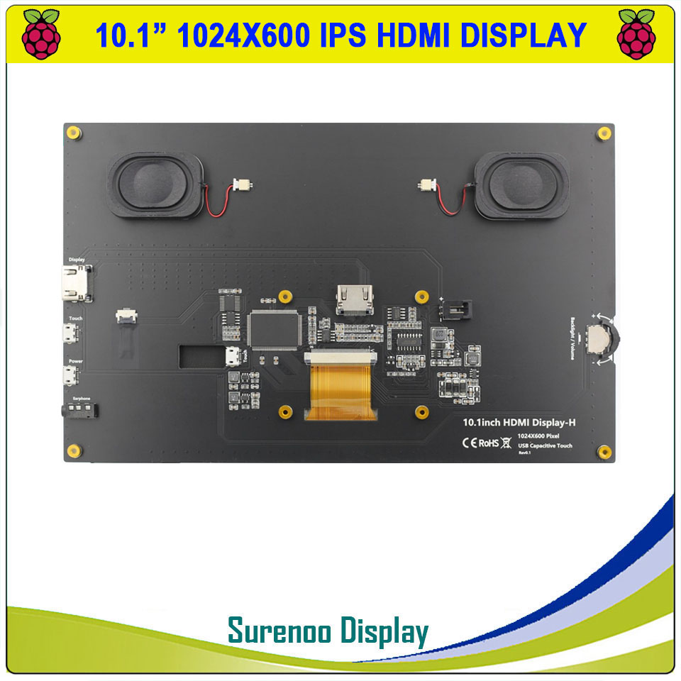 Módulo de Display LCD IPS TFT  - Raspberry Pi 10.1 Inch Capacitive Touch Screen Ips avaliação e preço