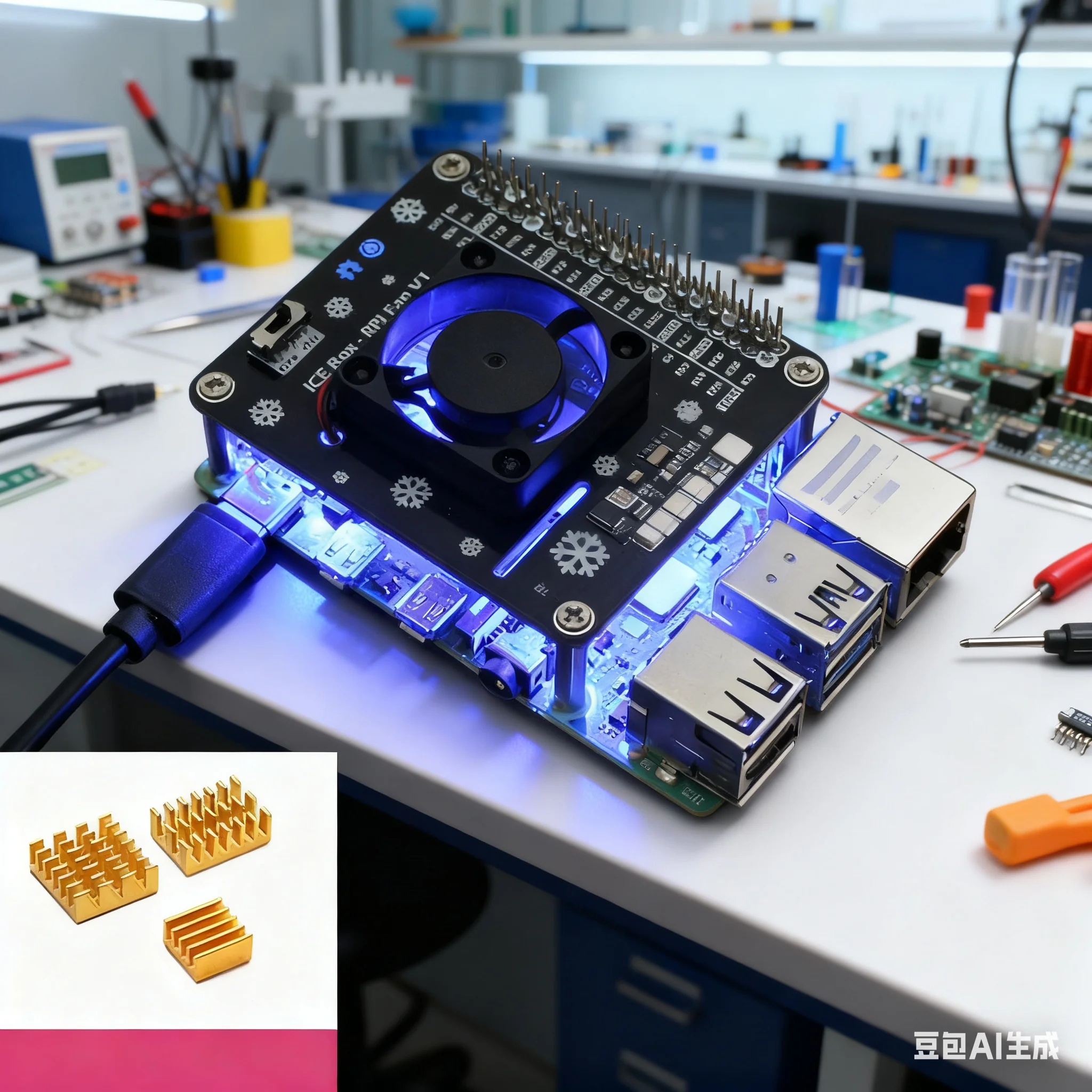Chapéu de resfriamento ativo p - Raspberry Pi Water Cooling Kit avaliação e preço